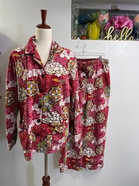 NICK & Nora Asian Oriental Dragon Pajama Set large